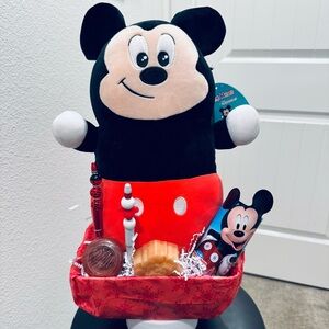 Mickey Mouse 14” Plush Toy Gift Set - Black and Red